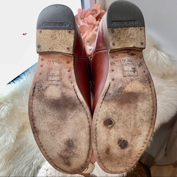 Frye Melissa Button Cognac Brown Tall Riding Boots - Picture 15 of 16